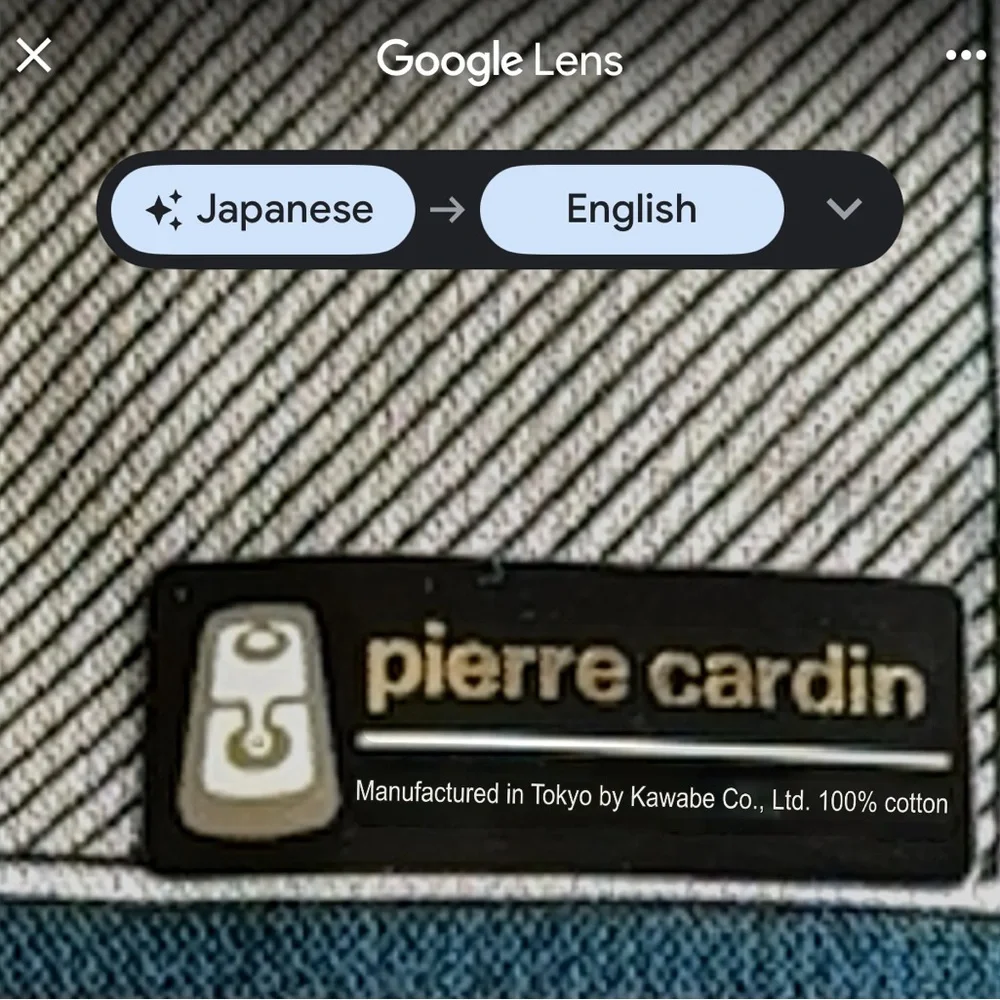 Pierre Cardin Tan and Burgundy Hanker chief, NWT - Picture 3 of 3